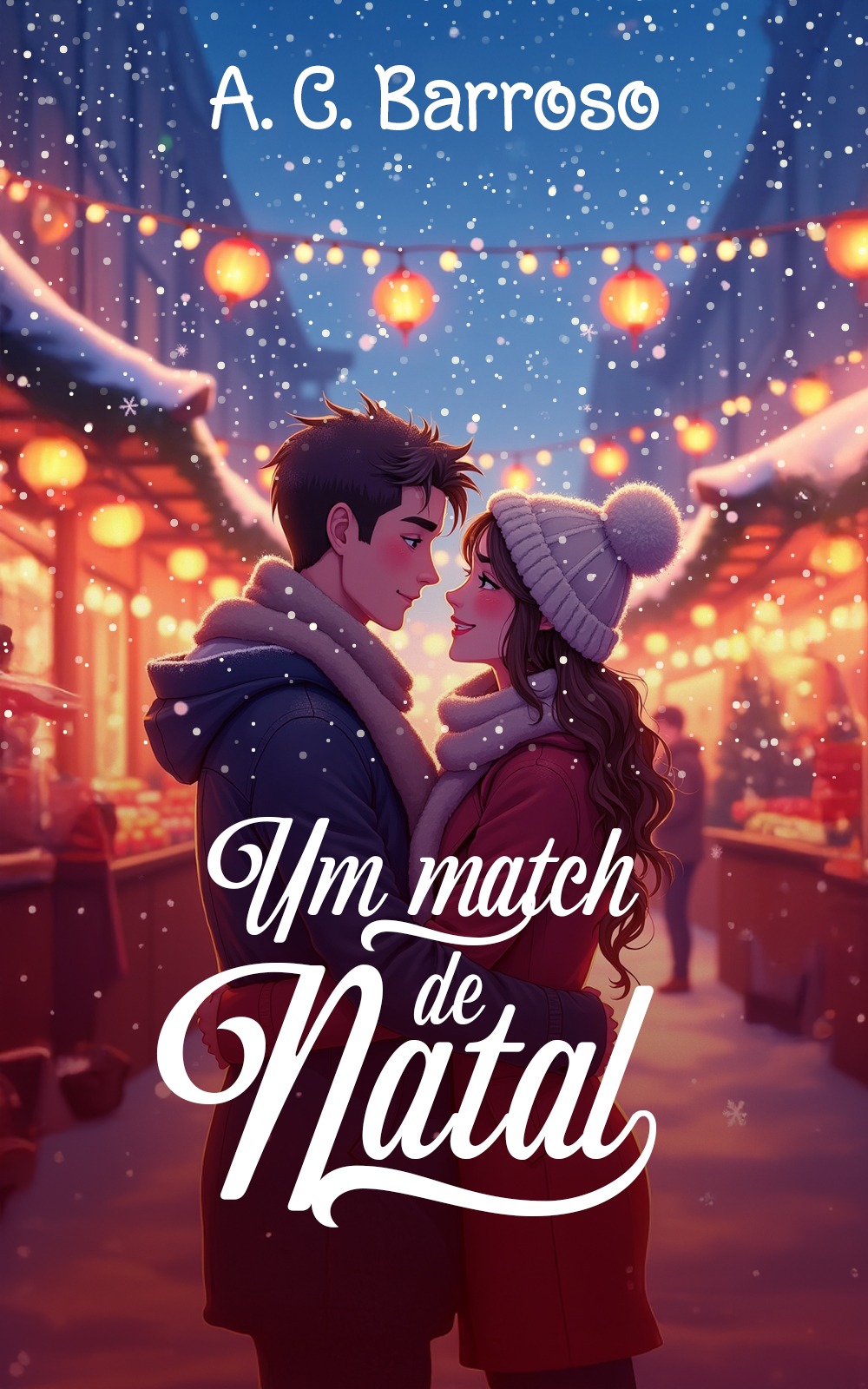 Capa de Um Match de Natal, de A. C. Barroso